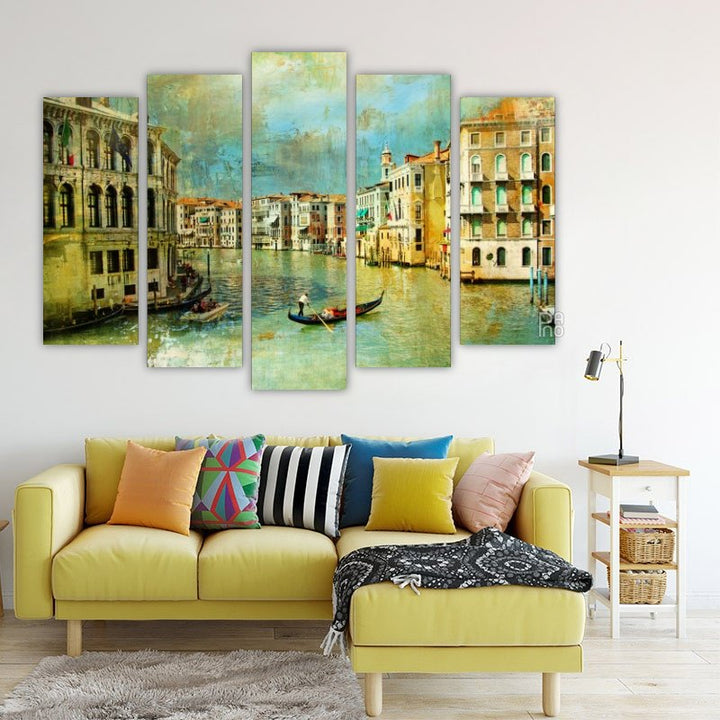 Gondolier in Venice artistic style