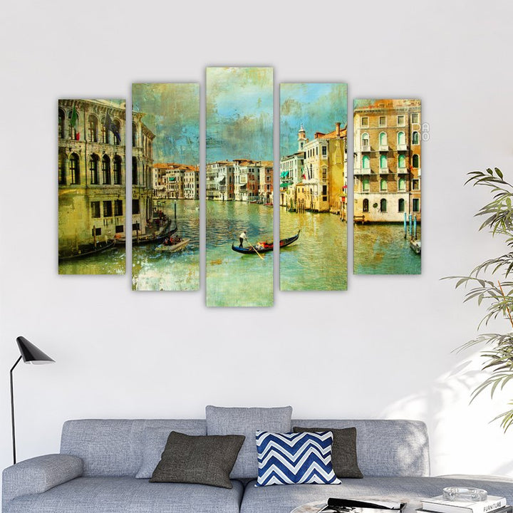 Gondolier in Venice artistic style