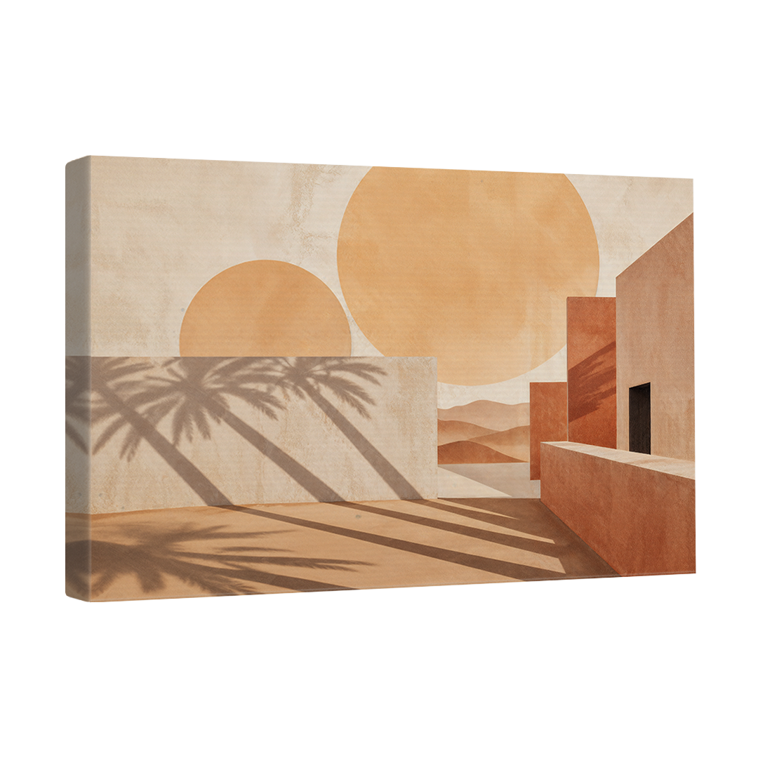 Sunset in The Desert Village