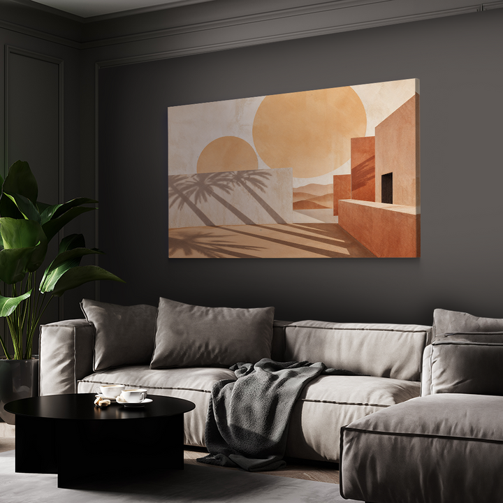 Sunset in The Desert Village