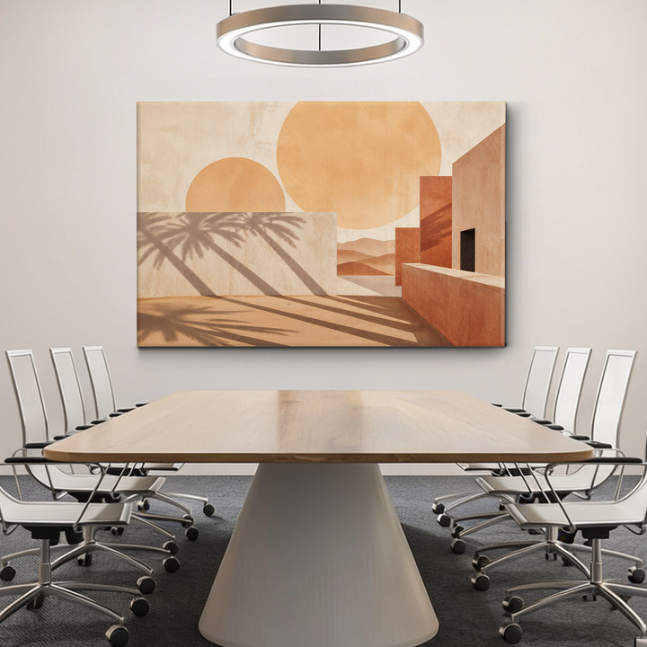 Sunset in The Desert Village