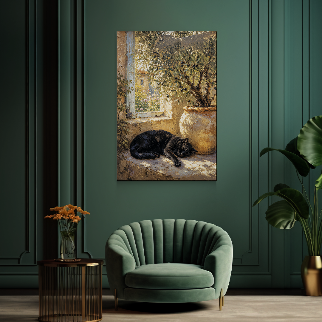 Olive Courtyard Cat