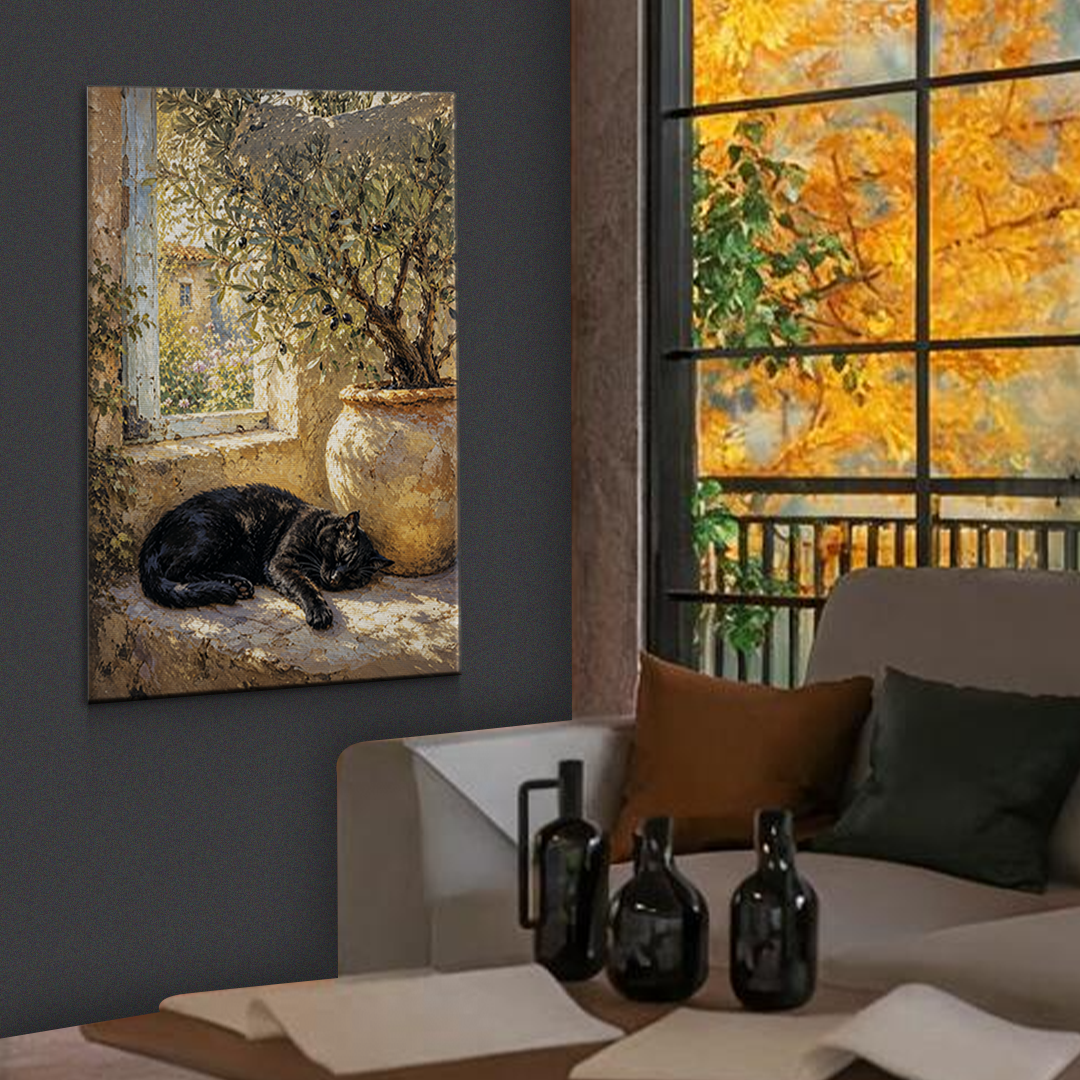 Olive Courtyard Cat