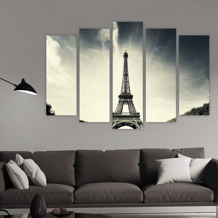 Artistic view of the Eiffel Tower