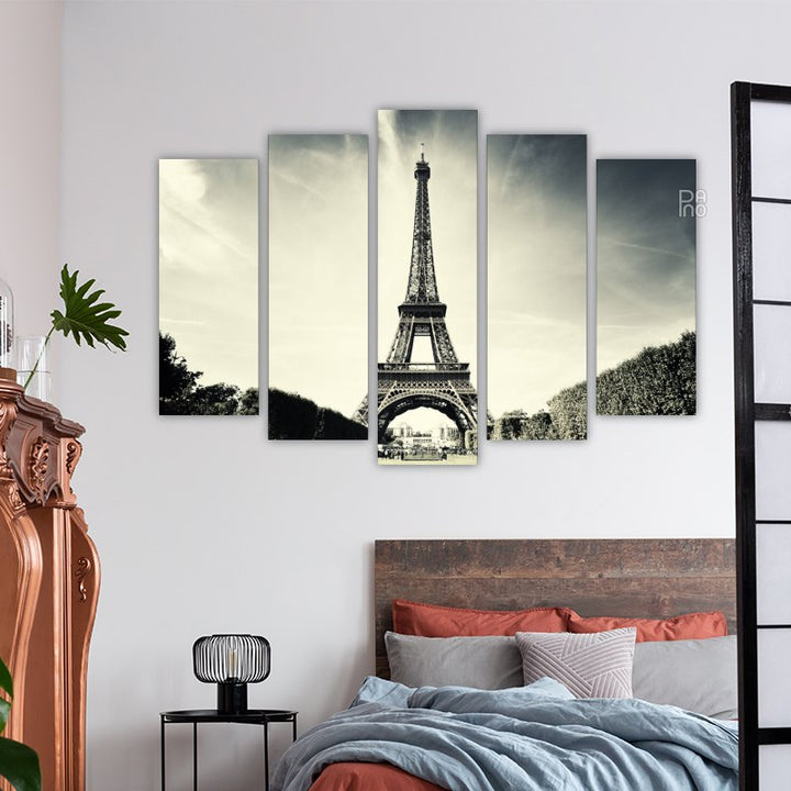 Artistic view of the Eiffel Tower