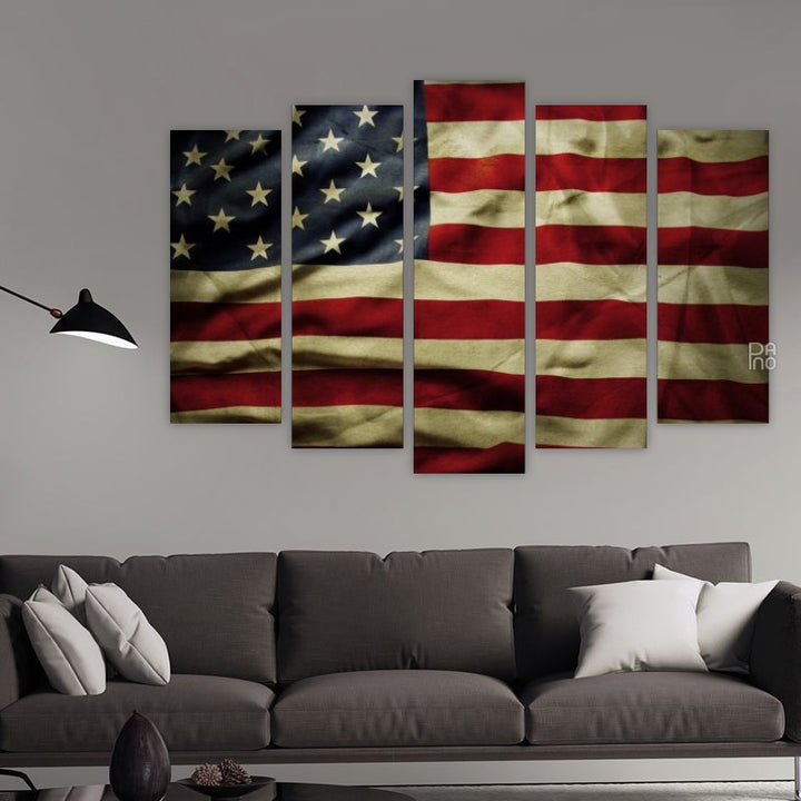 American flag vintage