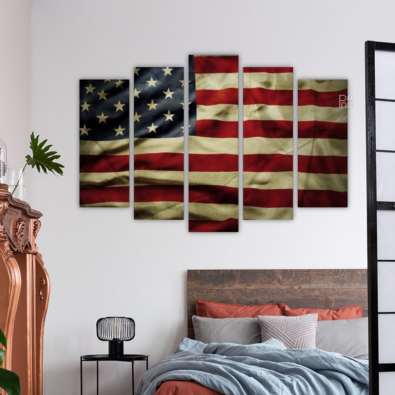 American flag vintage