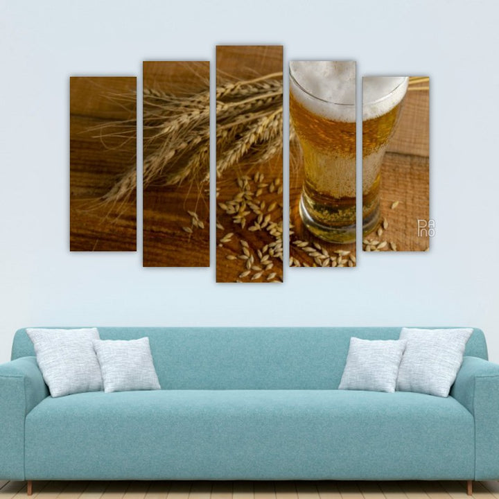 Wheat stalk and beer