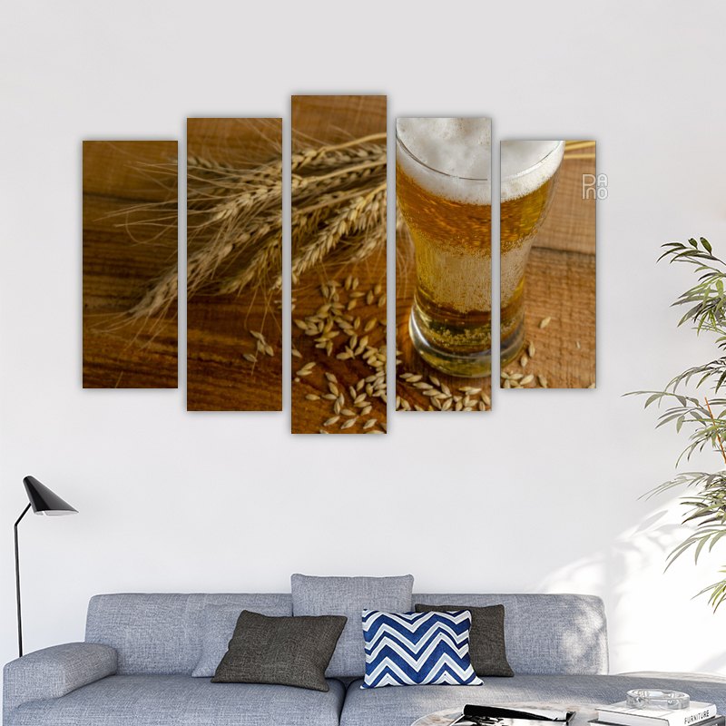 Wheat stalk and beer