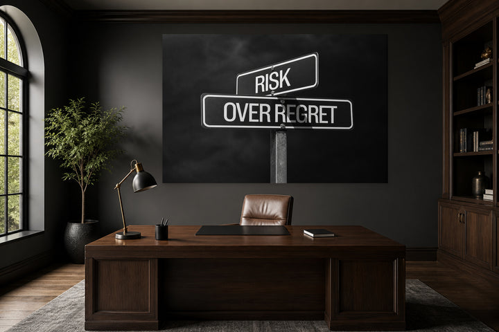Risk Beats Regret