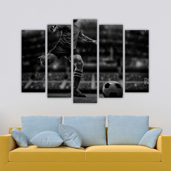 Football player in stadium