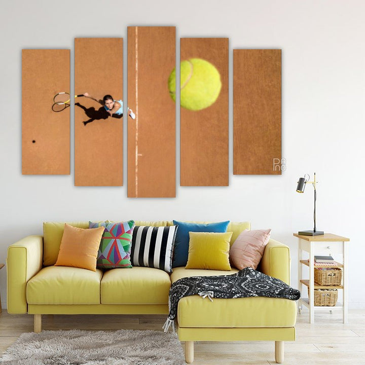 Girl playing tennis