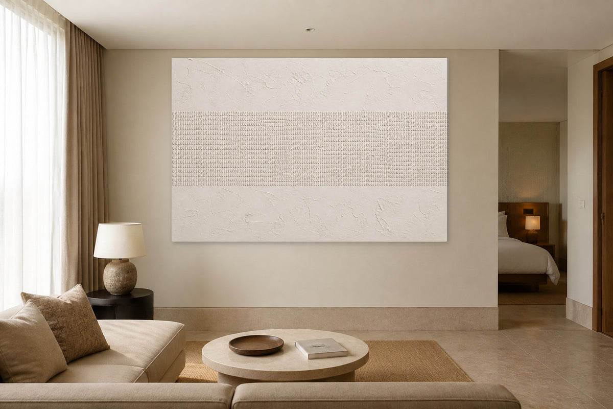 Beige textured wall art — Edition 3