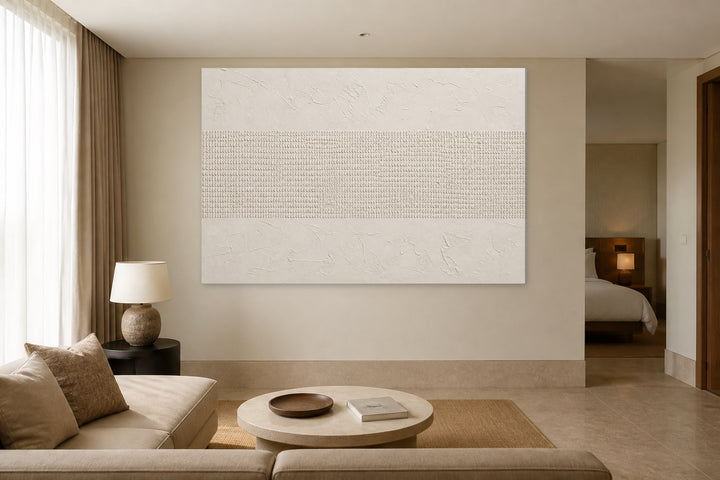 Beige textured wall art — Edition 3 – interior view 3
