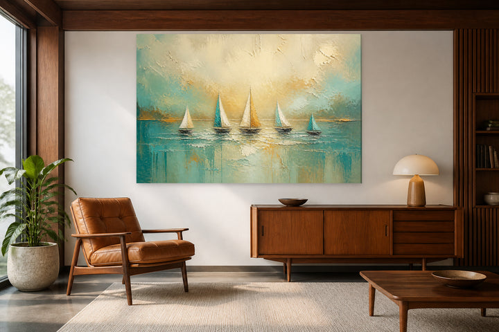 Ocher green boats — Edition 4 – interior view 2