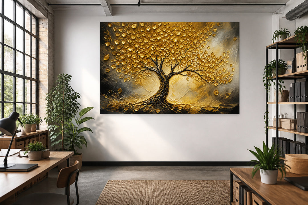 Golden leaves tree — Edition 1 – interior view 3