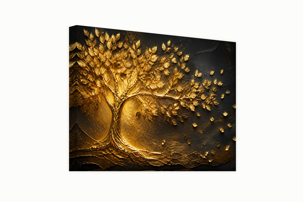 Golden leaves tree — Edition 4 – front view