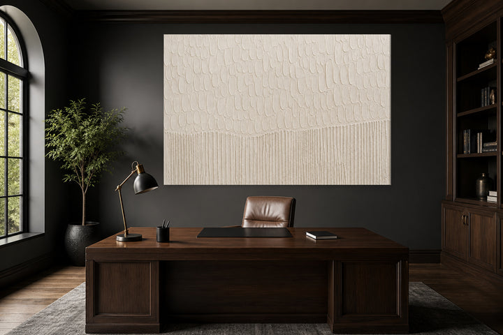 Beige testurized wall art – interior view 1