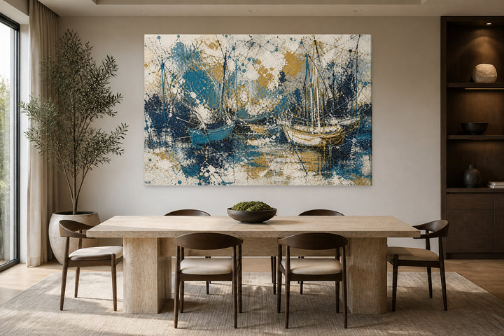 Ocher green boats — Edition 6 – interior view 2
