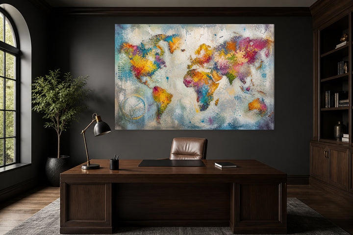 Multicolor World Map – interior view 1