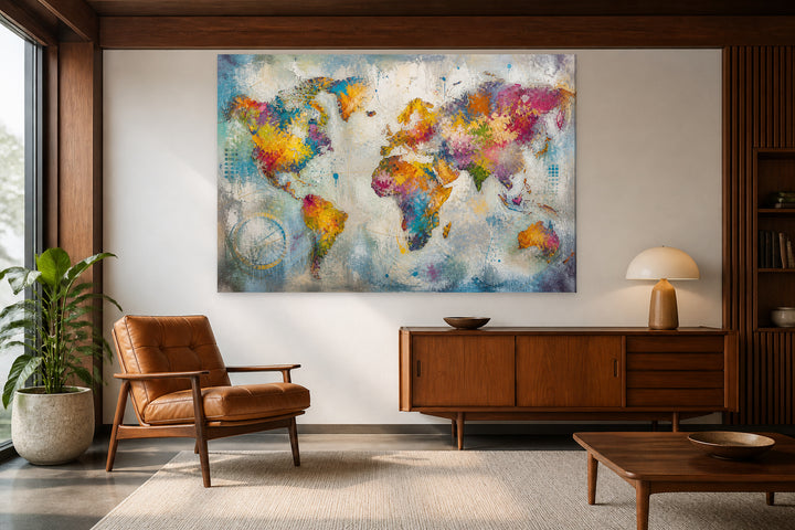Multicolor World Map – interior view 2