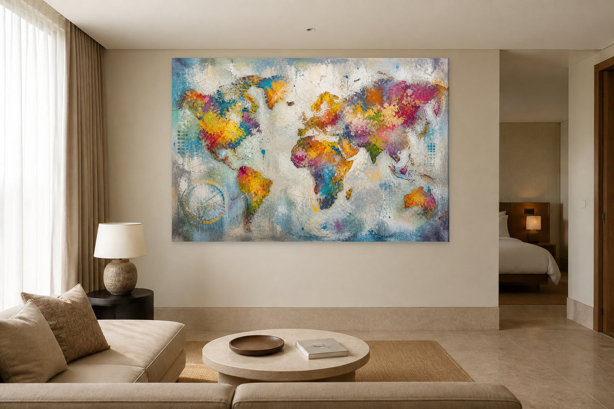 Multicolor World Map