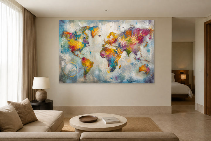 Multicolor World Map – interior view 3
