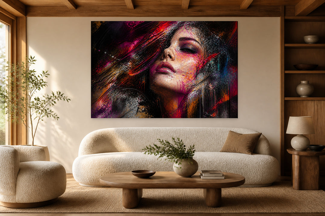 Portrait of pop girl – interior view 1