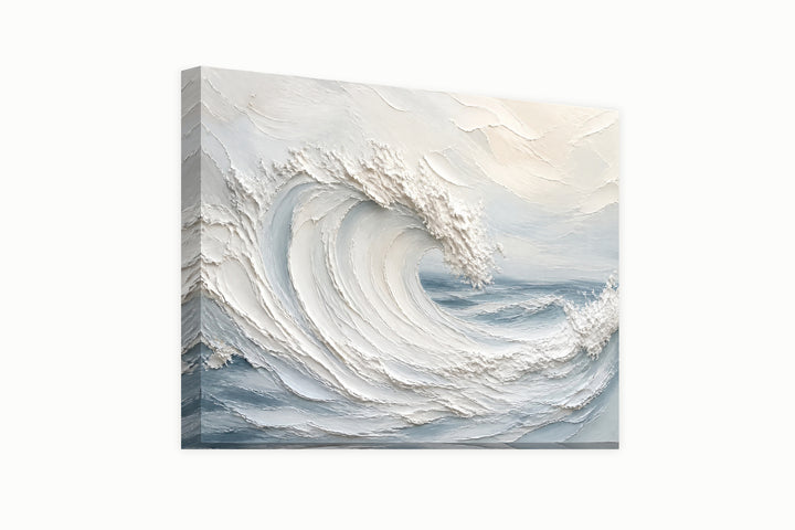 White sea wave – front view