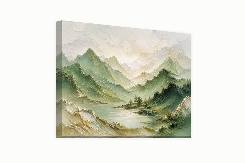 Green mountains – front view