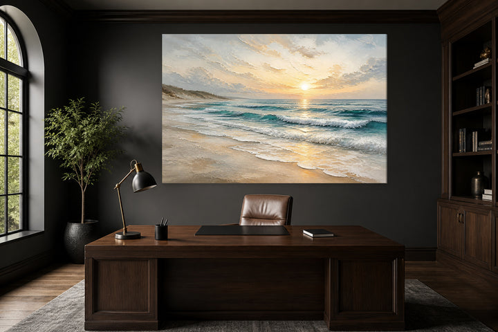 Sea and beach at dawn — Edition 1 – interior view 1
