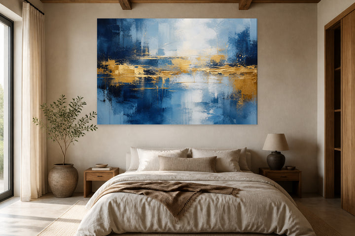 Abstract in blue gold – interior view 2