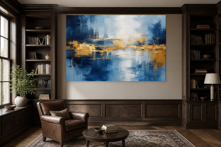 Abstract in blue gold – interior view 3