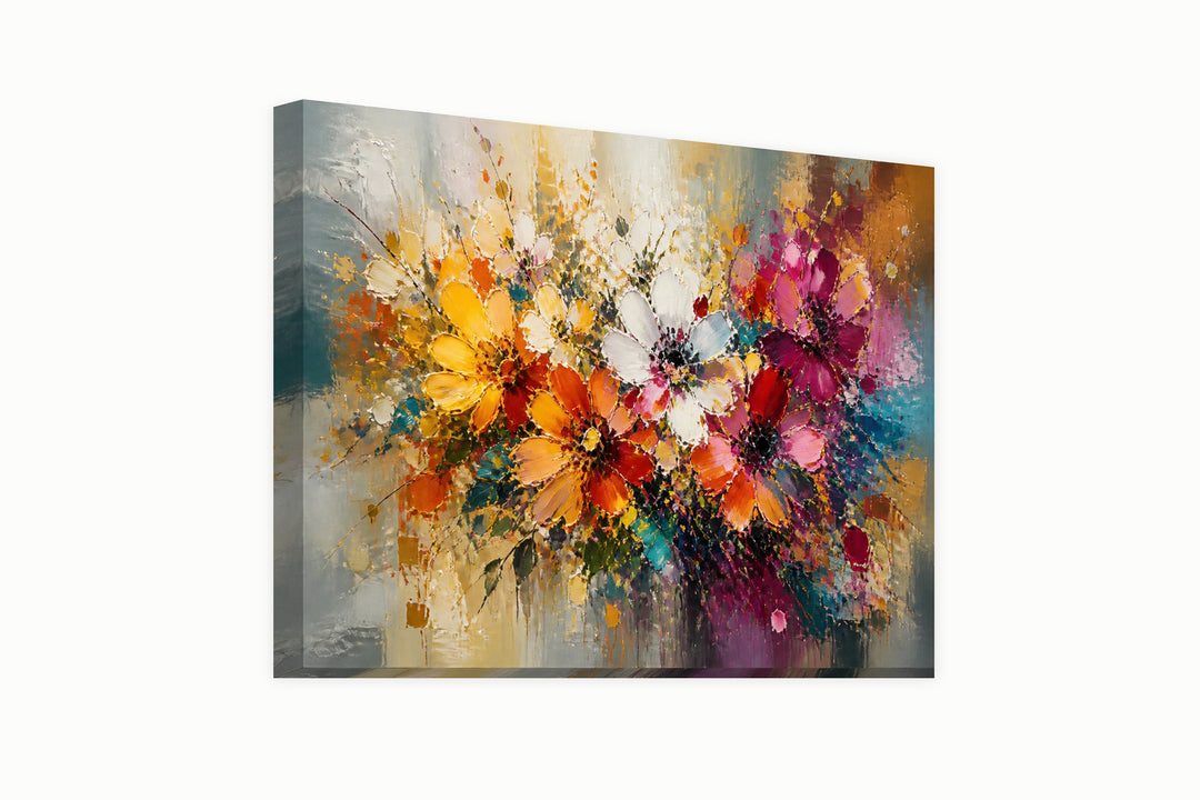 Fiori astratti colorati – front view