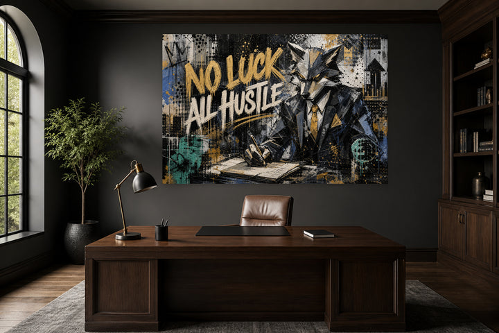 No Luck All Hustle – interior view 1