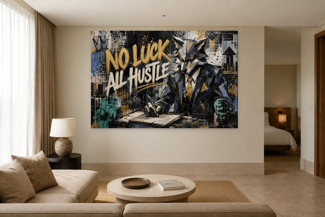 No Luck All Hustle – interior view 3