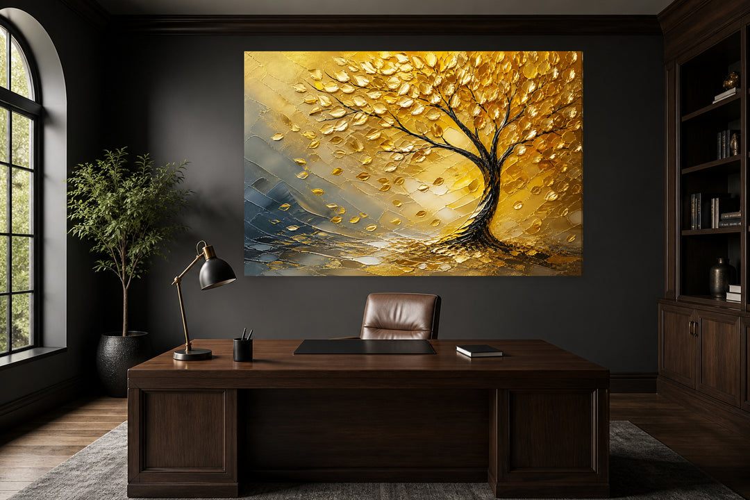 Golden leaves tree — Edition 5 – interior view 1