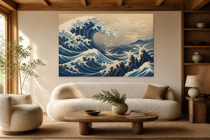 Katsushika Hokusai - The great wave – interior view 1