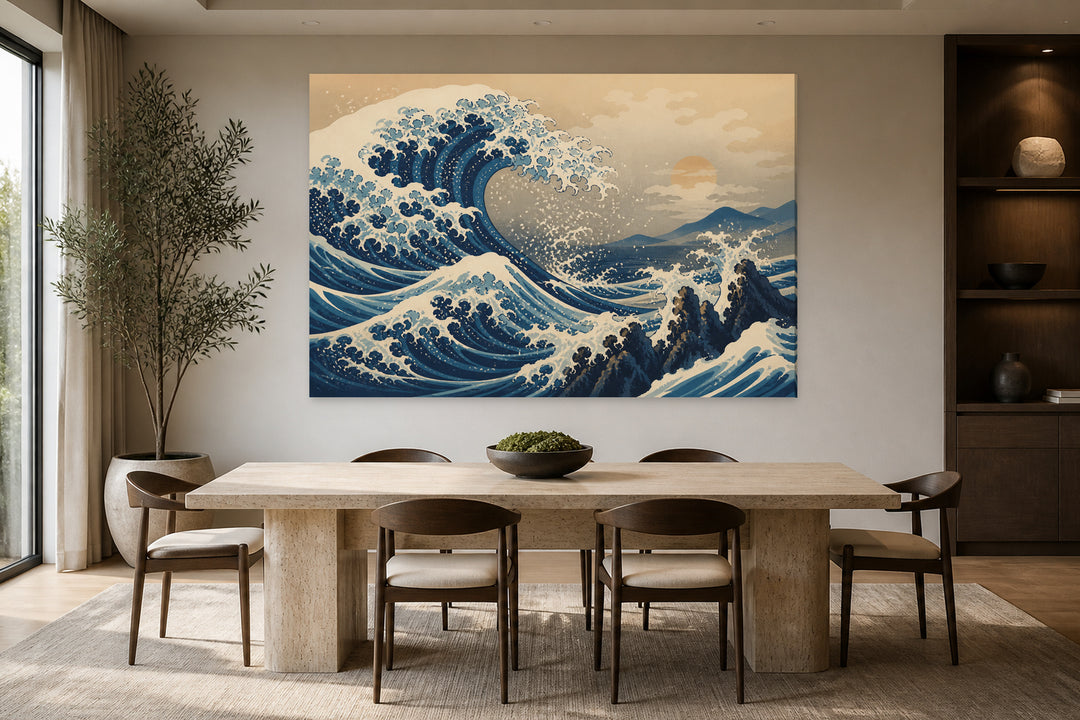 Katsushika Hokusai - The great wave – interior view 2