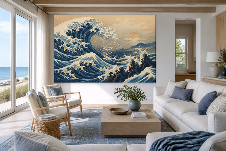 Katsushika Hokusai - The great wave – interior view 3
