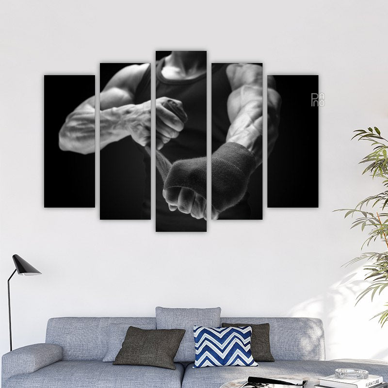 Strong Boxer Portrait
