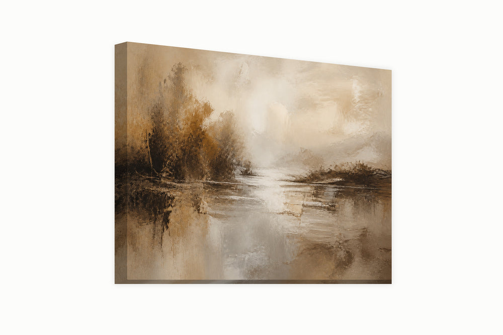 Abstract of Shadows at the lake – front view