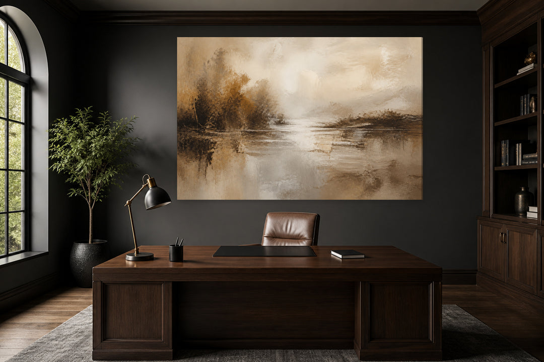 Abstract of Shadows at the lake – interior view 1