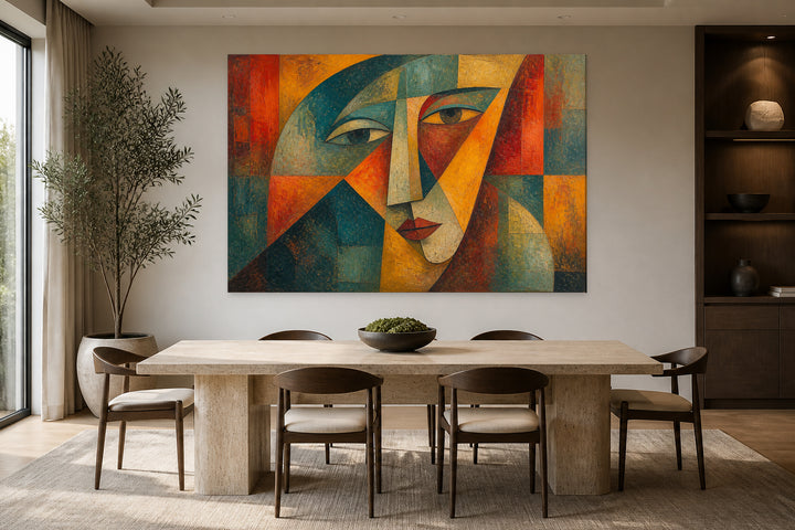 Colorful Picasso face – interior view 2
