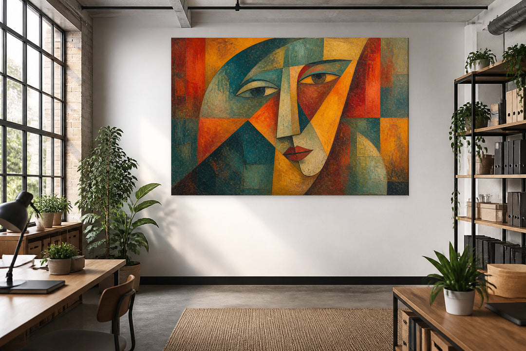Colorful Picasso face – interior view 3