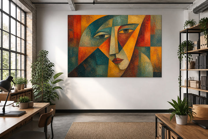Colorful Picasso face – interior view 3