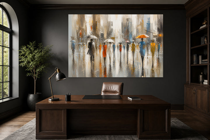 People walking in the city – interior view 1