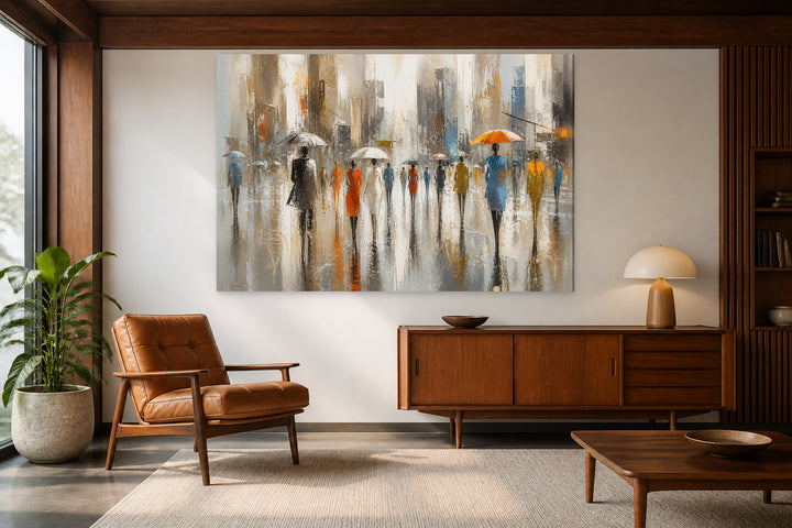 People walking in the city – interior view 2