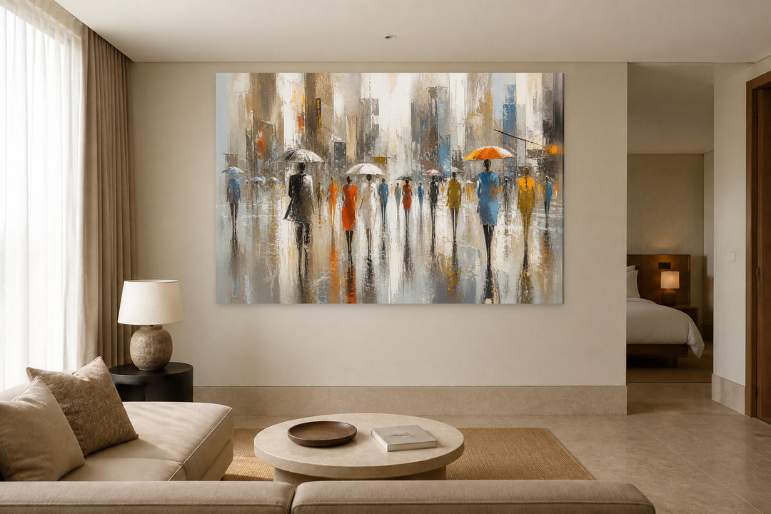 People walking in the city – interior view 3