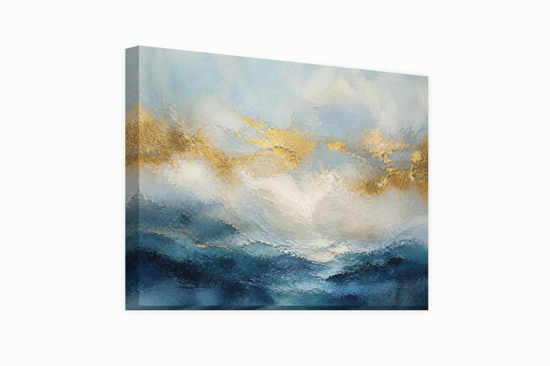 Shades of sea and gold – front view